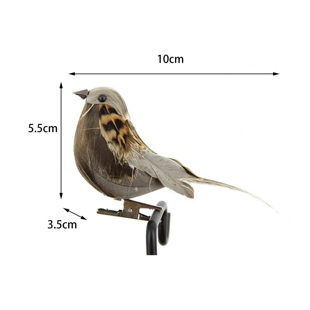 False Sparrow Lovely Lightweight Fake Sparrow Wedding Ornament Tree Simulation Animal Bird for Home