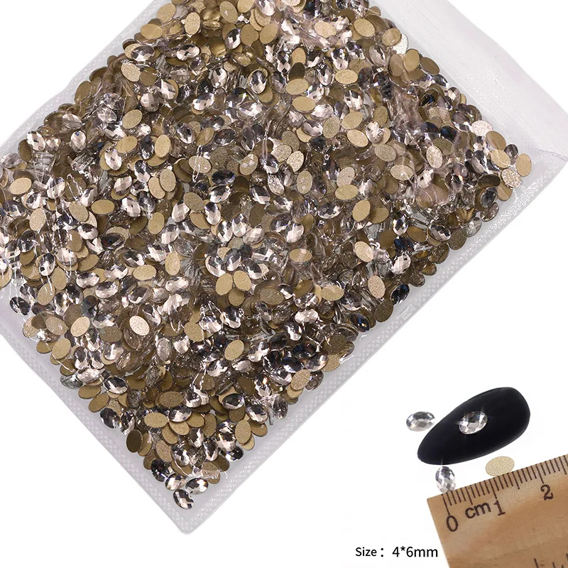 VDD P501-P540 Großhandel 1440 Stück Glas-Kristall-Strasssteine mit flacher Rückseite, Glitzersteine für Nagelkunst, DIY-Bastelarbeiten und Dekoration – Detail 32