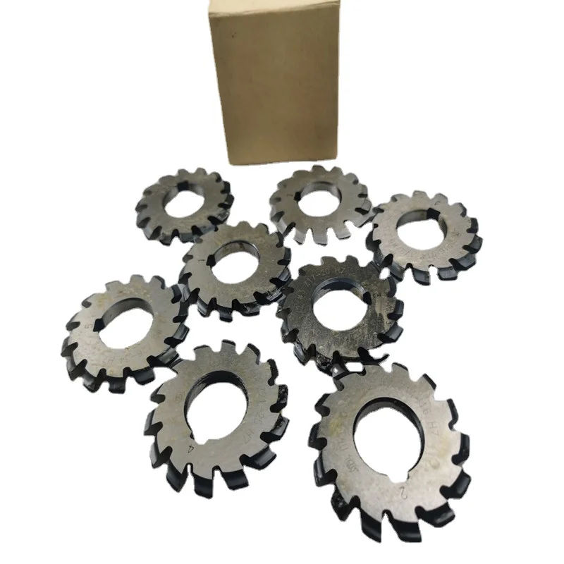 Gear Milling Cutter inch 8pcs HSS Gear Cutting Tools Pressure Angle 14.5 Degrees DP8 DP16D P18 DP20 1-8 Set