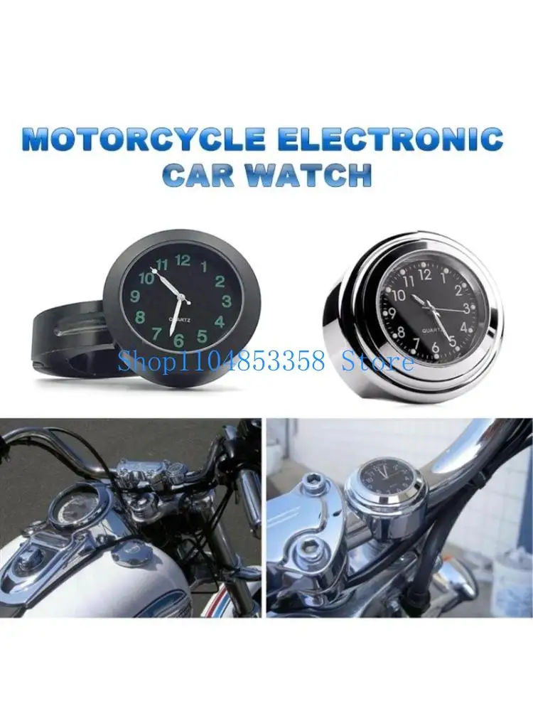 652F Waterproof Motorcycle Bike Handlebar Clock Watch Motorbike Modification Parts-