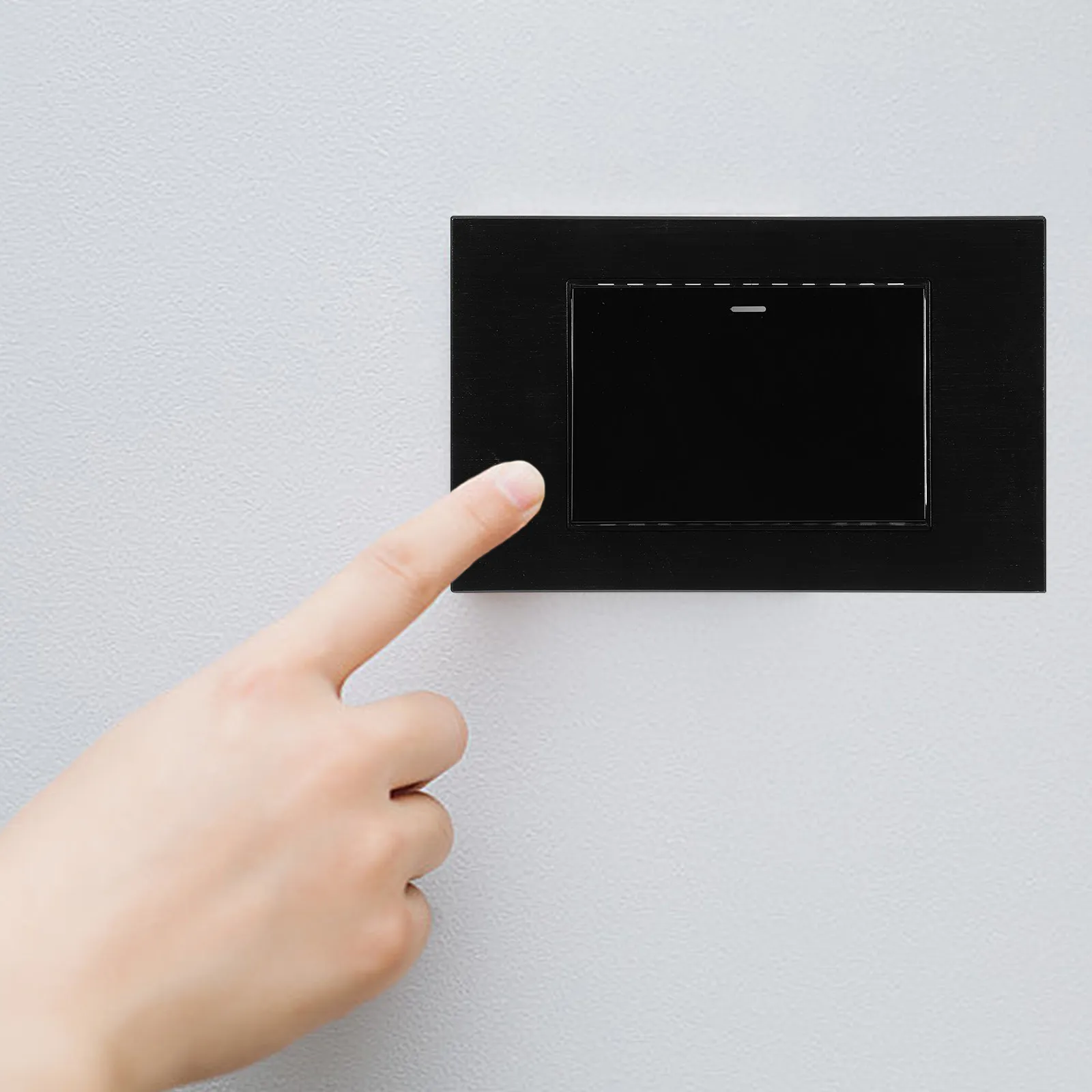Pc Wall Switch Panel Double Control Modern Light Switch Panel Easy Install Home Decoration Sturdy Wear Resistant Scratch Proof
