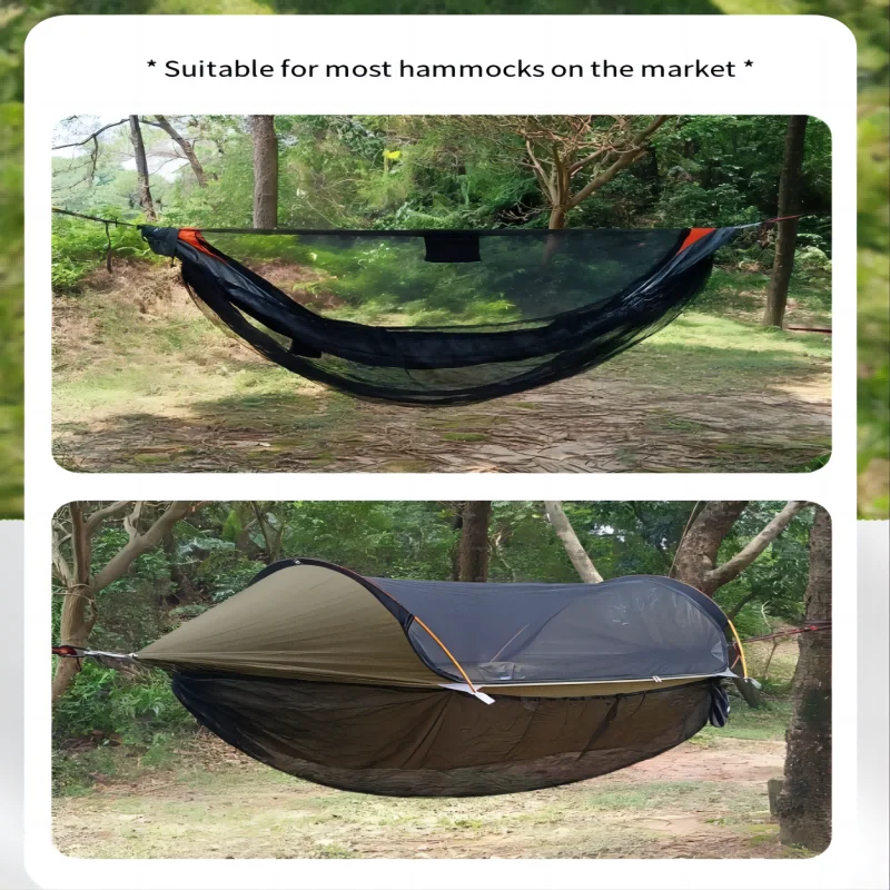 Traveller Hammock Bottom Mosquito Net Cover Detachable Camping Hammock Open Mosquito Net Quickly Mosquito Net For Hammocks