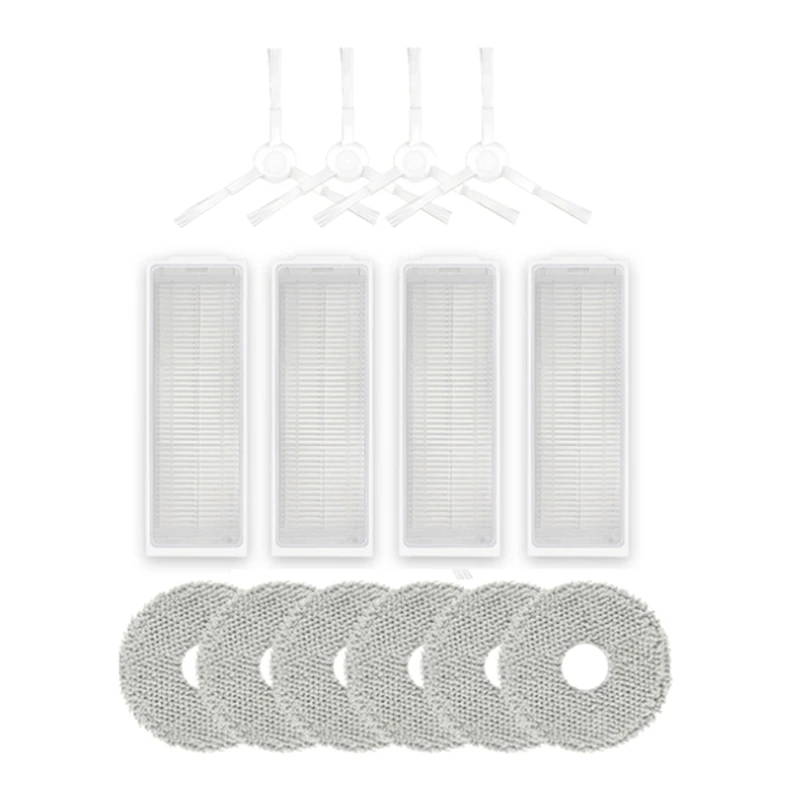 14PCS Accessories For Xiaomi Mijia M30 Pro C107/Mijia Robot Vacuum Mop 2 Vacuum Side Brush Mop Cloth Filter