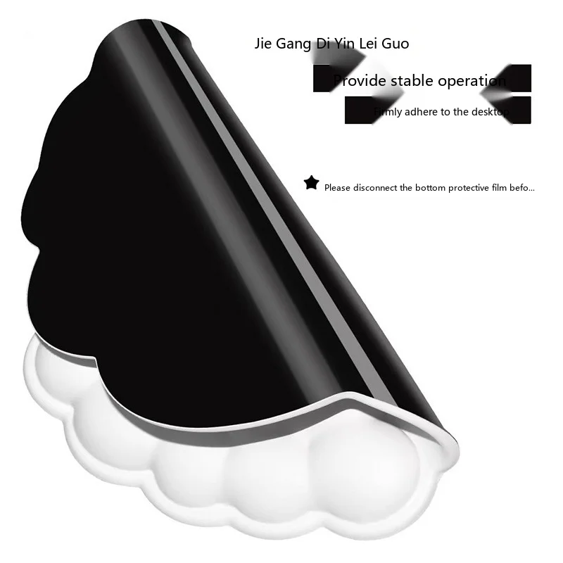 Memory Foam Wrist Rest Mouse Pad Keyboard Pad Set Cloud Shape 6 Colors Office Gaming Desk Mat