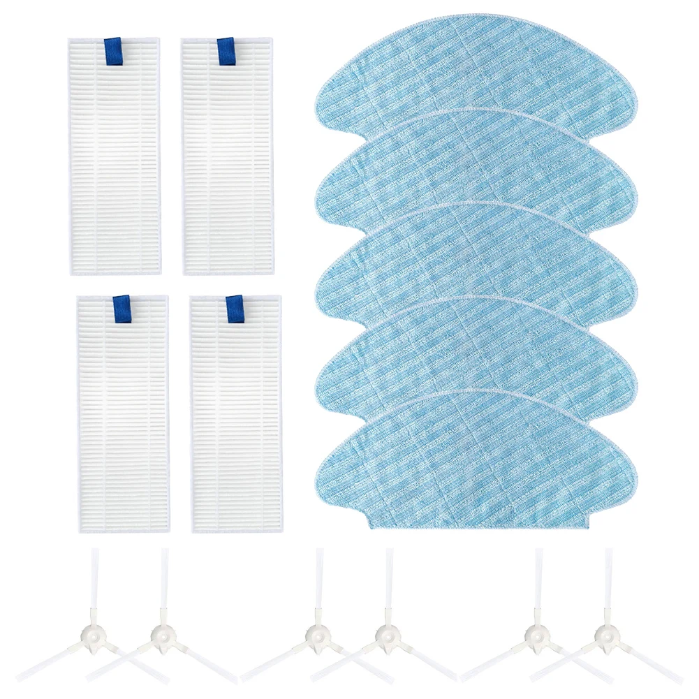 Replacement side brush filter and mop rag for Tefal Explorer for X plorer series and SMART FORCE ESSENTIAL Replacement