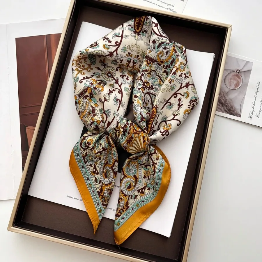 2025 Silk Shawl Square Scarf F - Bandana Cotton avis et prix