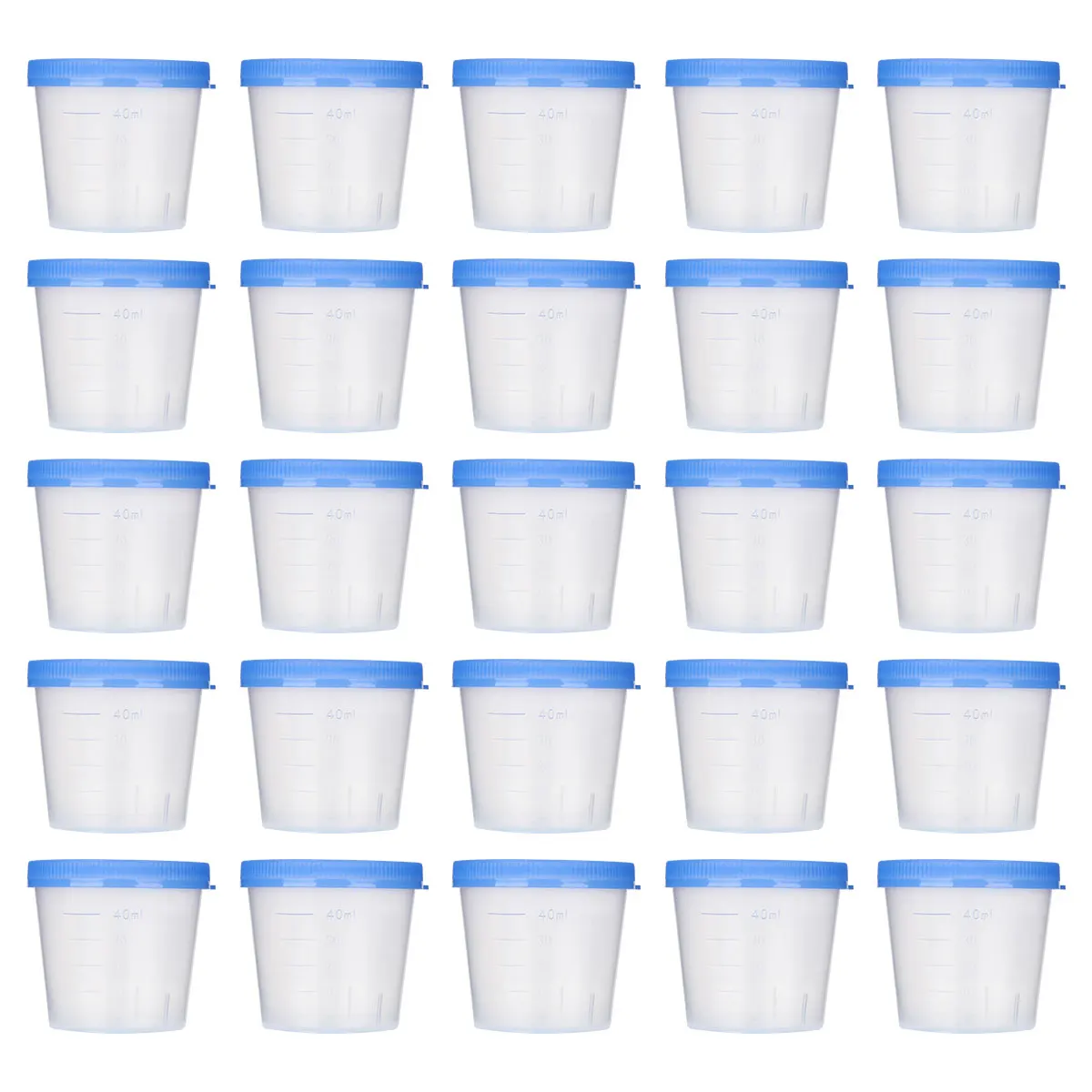 50 pz tazza di urina contenitore per campionamento accessori per test medici tazze per campioni usa e getta in plastica addensata attrezzature didattiche