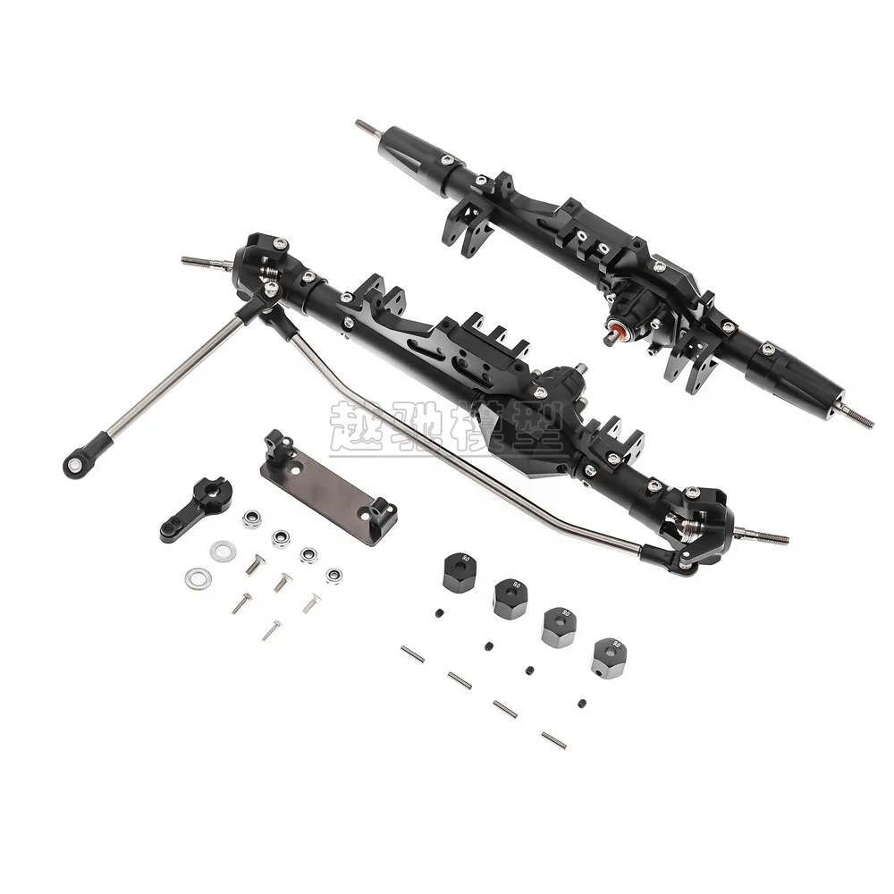 

1/10 RC Cars Complete Aluminum Alloy Front Rear Axle for RC Crawler Axial WRAITH Rock Racer 90018 90045 RR10 90048 90053