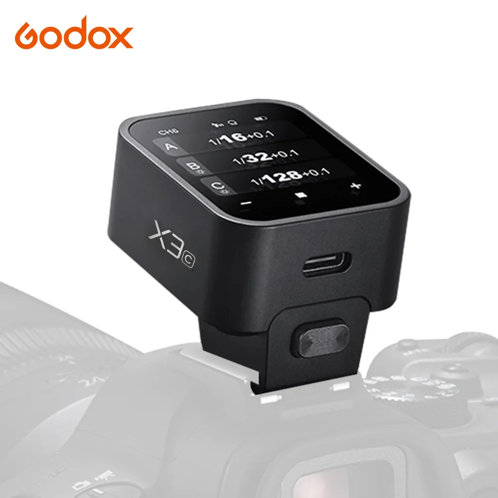 Godox X3 Flasher Touch Screen Wireless Trigger TLL Automatic Light Measurement High Speed Synchronous Touch Screen Emitter