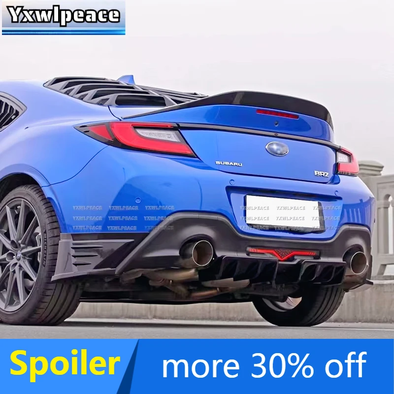 

For TOYOTA ZA86 GR86 Subaru BRZ Spoiler New Design 2022 To Up Rear Trunk Wings High Quality ABS By Glossy Black Carbon Fiber