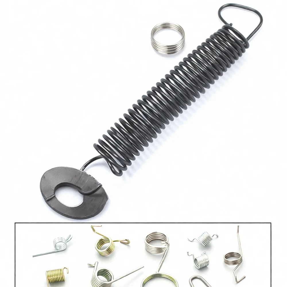 0 5mm Wire Diameter Extension Spring Steel Coil Tension Springs With Hooks For Automotive Mechanical Equipment Replacement