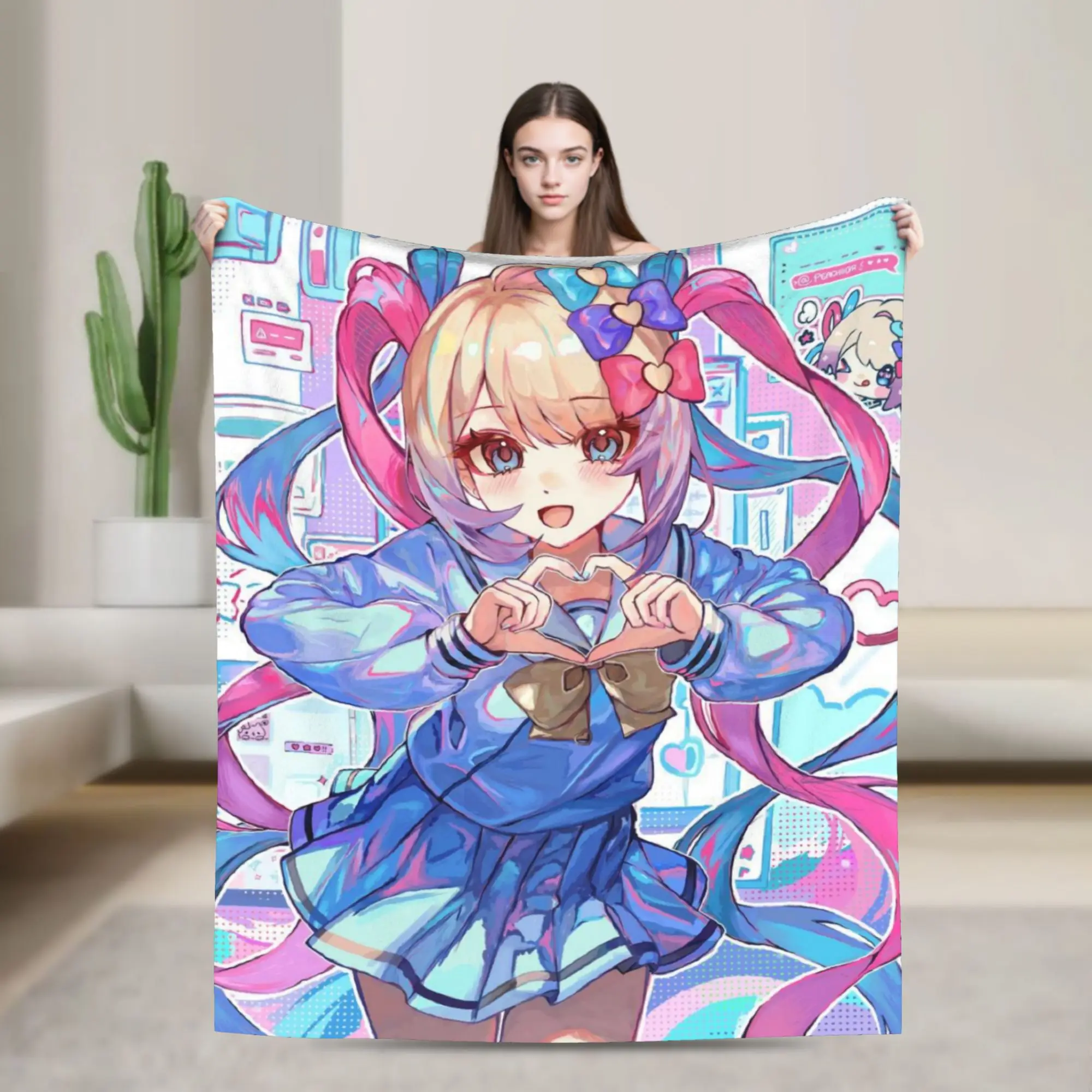 Needy Girl Streamer Overload Blankets Ultra-Soft Flannel Healing Present  Throw Blanket Quilt