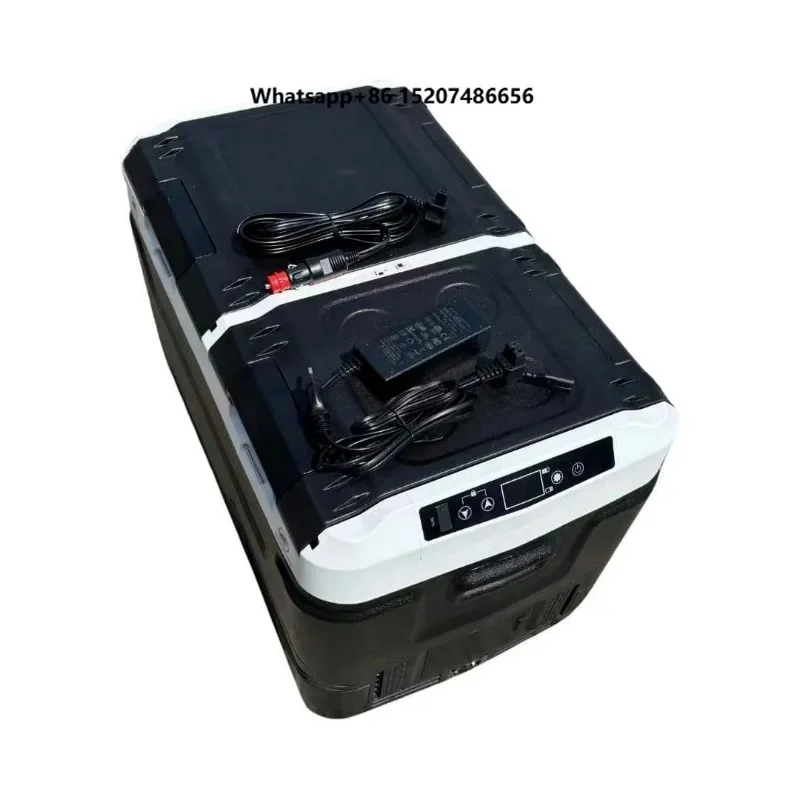 Premium 50L Dual Zone Portable Car Fridge Freezer Dual Temp Control Compressor 12V 24V Truck Camping SUV Parts