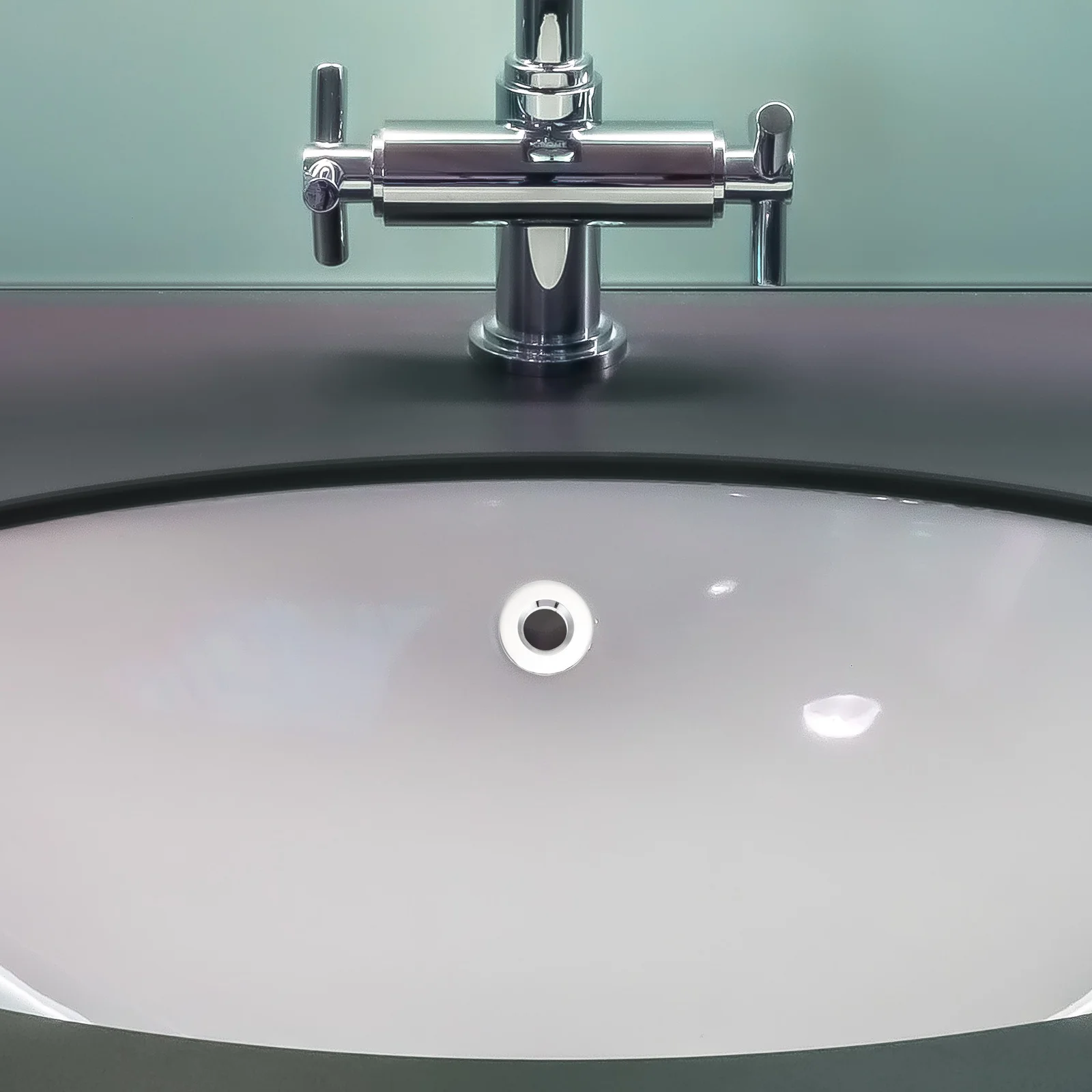 

2pcs Wash Basin Ring Durable High-Class Material Easy Install Reliable Bath Overflow Cover Simple Design Set Of 2 Sink Accessory