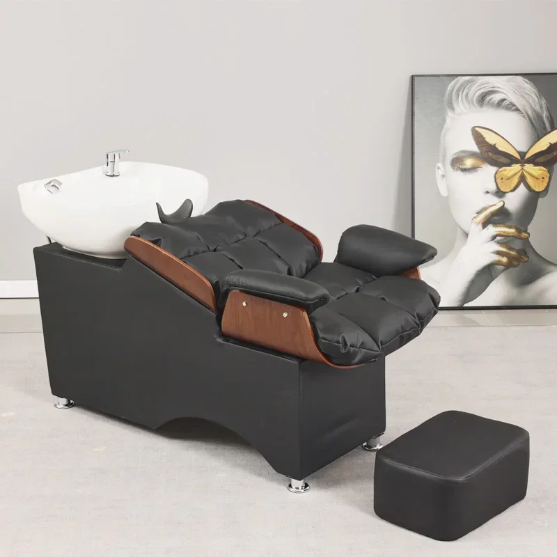 Chaise de Lavage de Luxe pour Barbier, Shampoing, Évier à la Mode, Énergie de la Tête, Meubles MQ50SC