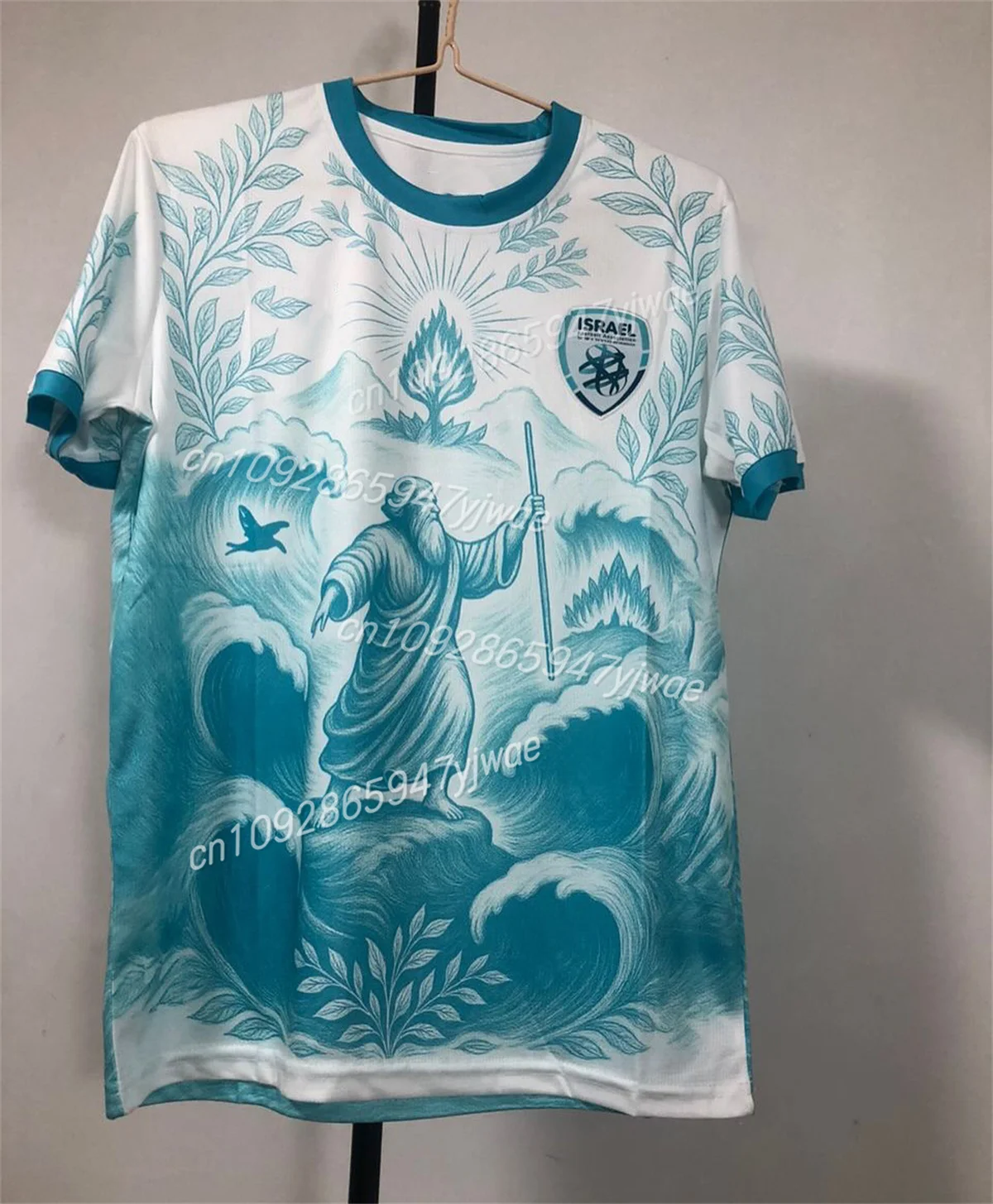 Israeli National Football Team Sports Suit T-Shirt Loose Quick Drying Outdoor Fitness Training T-Shirt Summer Men'S Casual Top