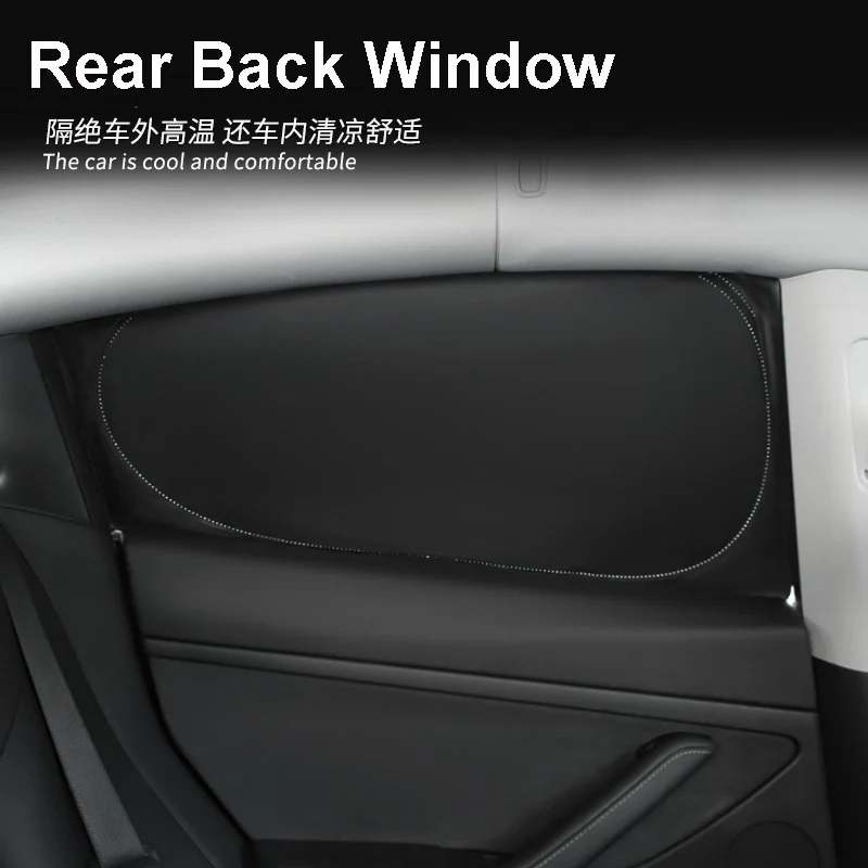 Car Side Window Sunshade for Tesla Model 3 Y Front Rear Door Windshield Heat Insulation Privacy Curtain Outdoor Whole Shading