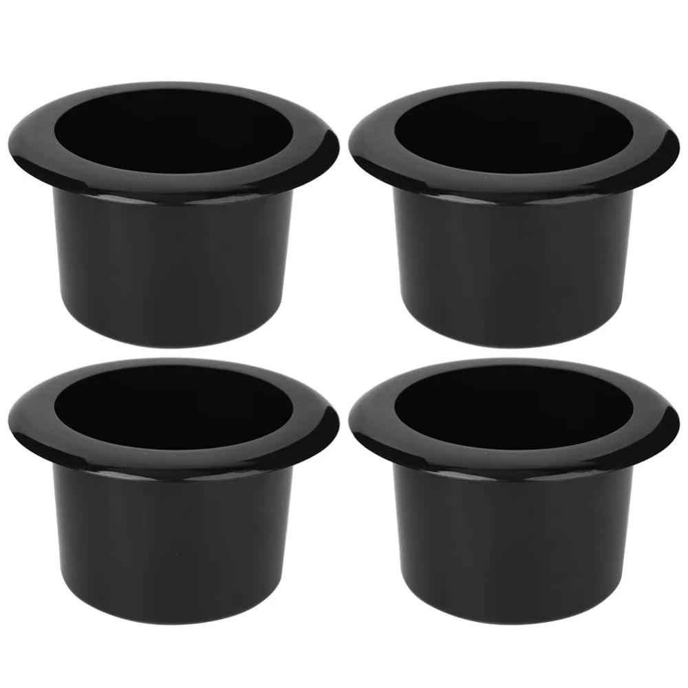 

4Pcs ABS Plastic Cup Holder 110×63mm 85mm Inner Diameter Cup Holder Stand Glossy Universal Fit Car Interior Decoration