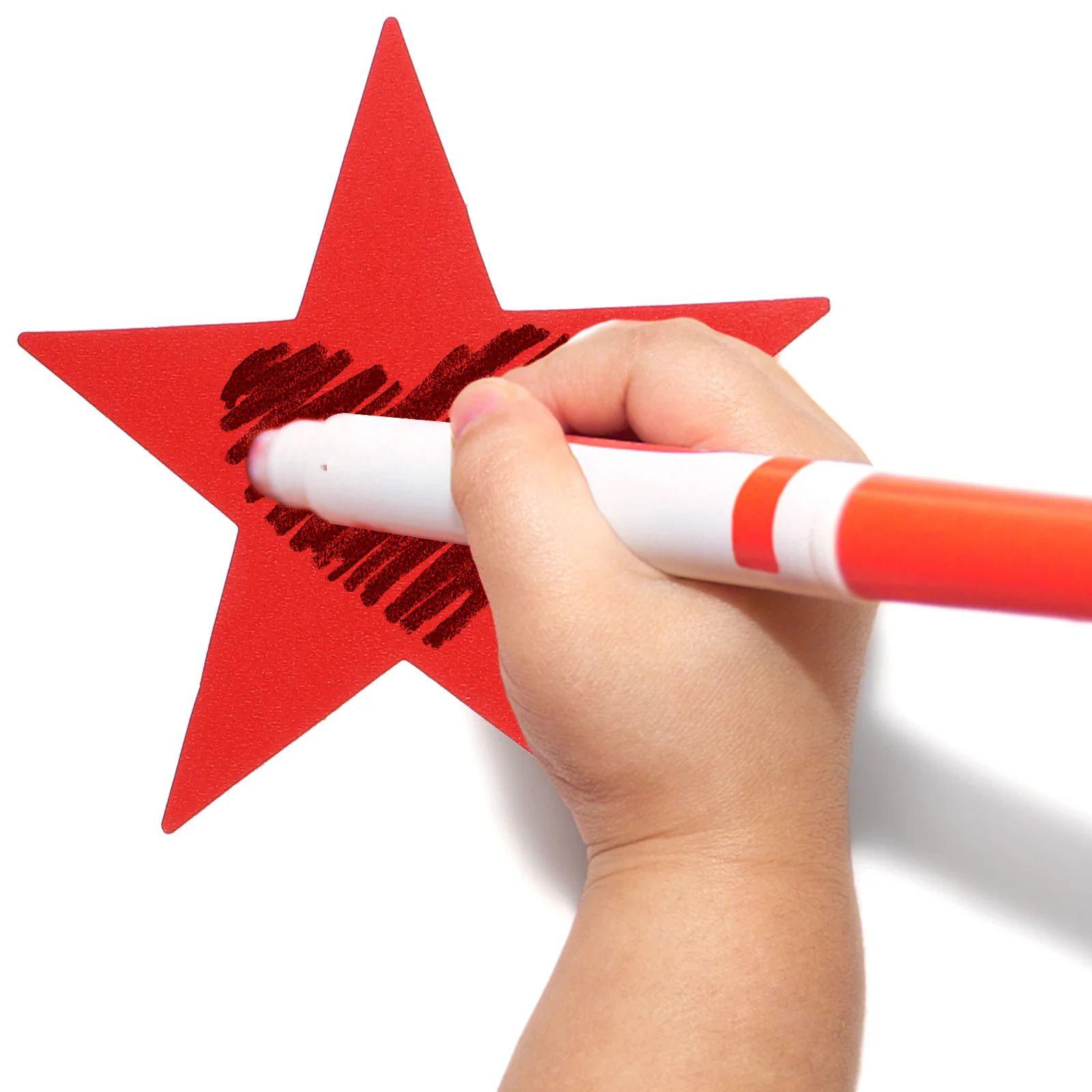 

30Pcs Star Shaped Paper Cutouts Colorful Educational Decorative Craft for Kindergarten School Parties Blackboard DIY Art