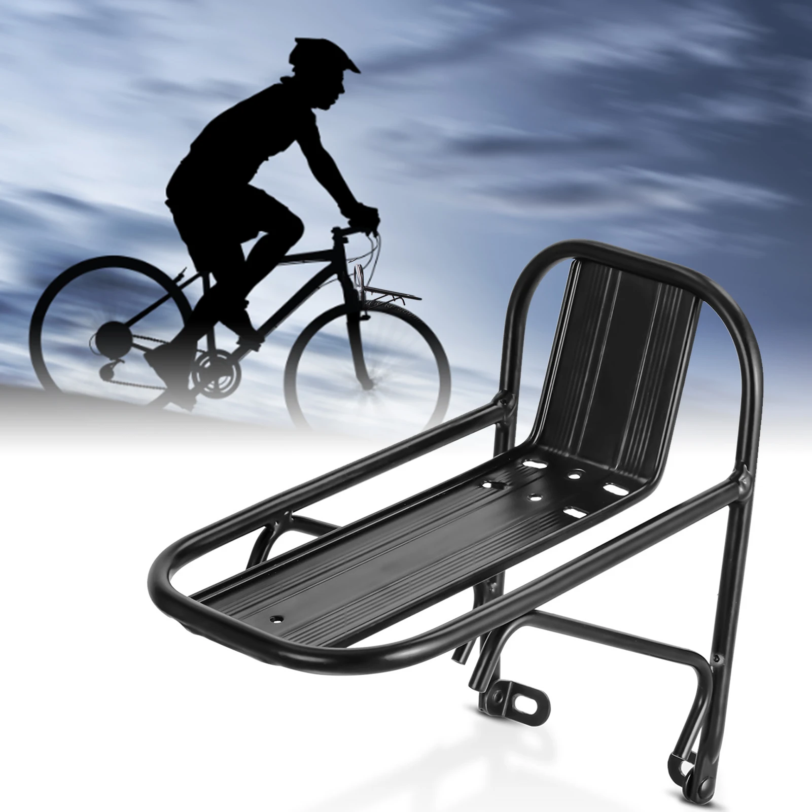 Portabicicletas Delantero de Aleación de Aluminio para Bicicleta de Montaña, Portabicicletas de Aleación de Aluminio, Portaequipajes para Bicicleta
