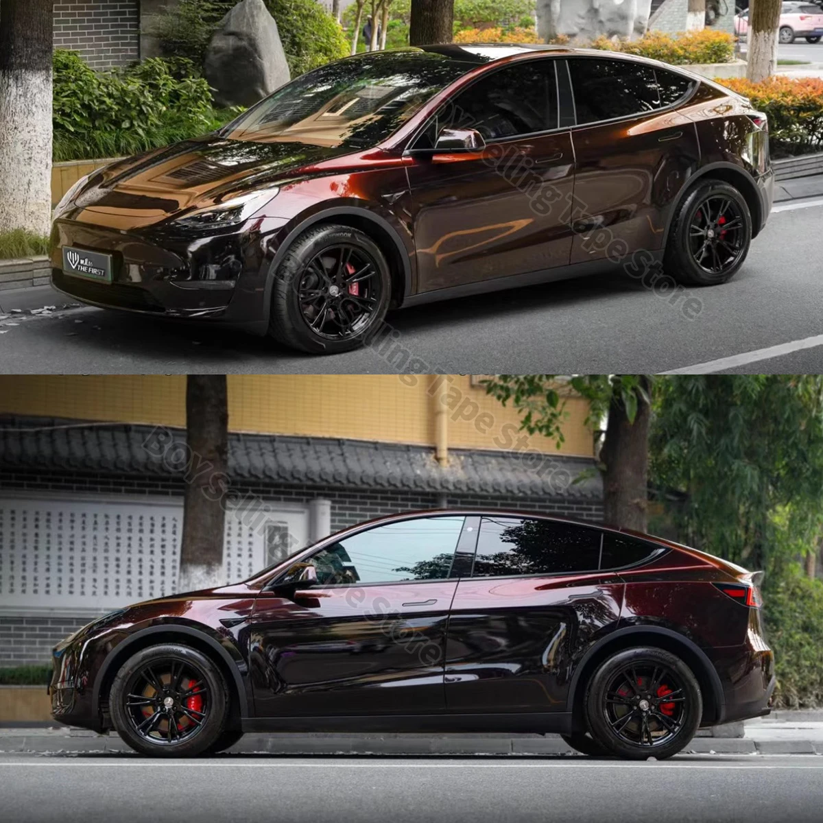 High Glossy PET Madeira Red vinyl wrap film gloss Chameleon Midnight Red chameleon vinyl wrap film for Motorcycle stickers