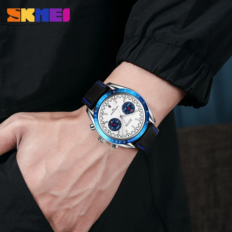 SKMEI Relojes Para Hombre كوارتز ساعات رياضية للرجال ساعة توقيت عادية رجالي موضة 3Bar مقاوم للماء تاريخ ساعة اليد