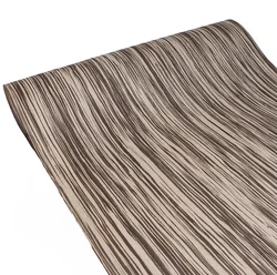 L:2.5Meters Width:55cm Thickness:0.25mm Technology Zebra Wood Veneer (Back Non woven Fabric)