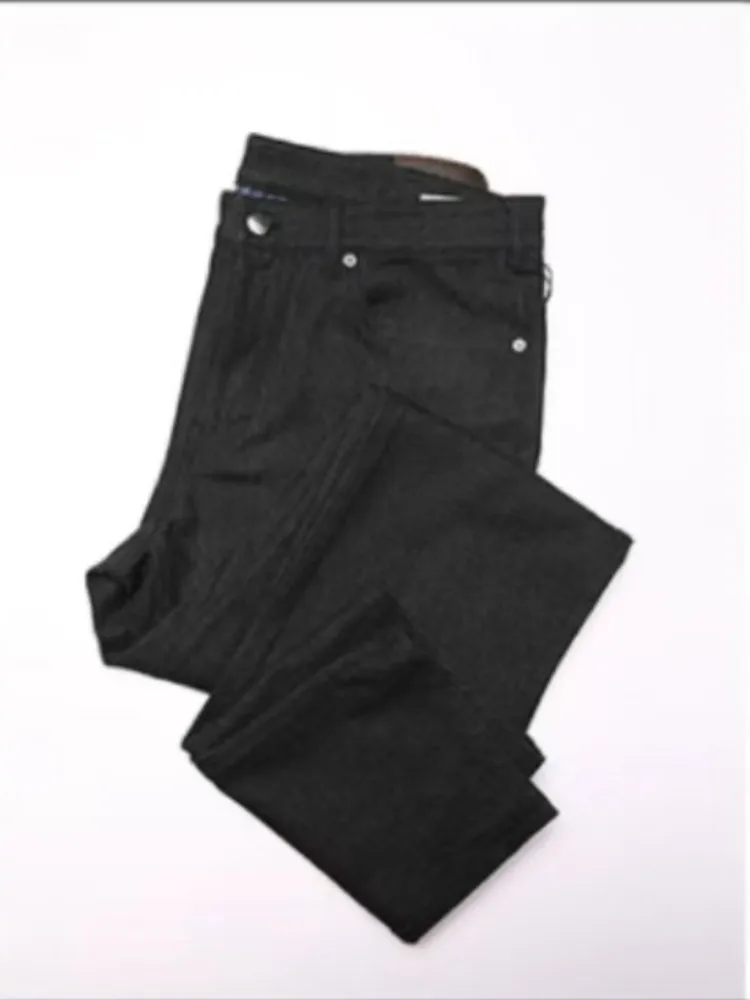 

Элегантные и удобные мужские повседневные джинсы Trofeo Denim Series: шерстяные, деловые, прямого кроя, грязеотталкивающие, длинные брюки для повседневного использования