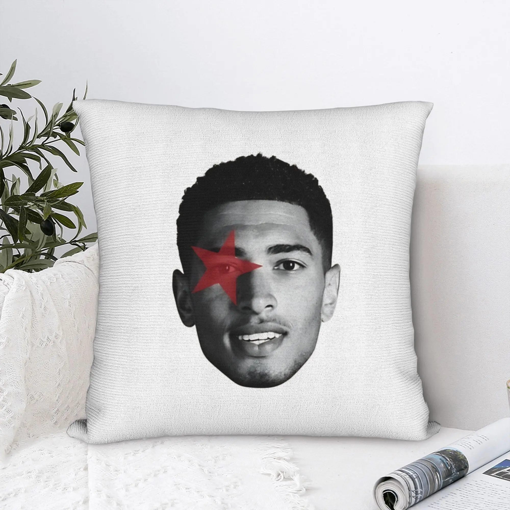 Football J-Jude B-Bellinghams Pillow Cover  Comfy Cushion Cover Novelty Pillow Case For Living Room Bed Chair