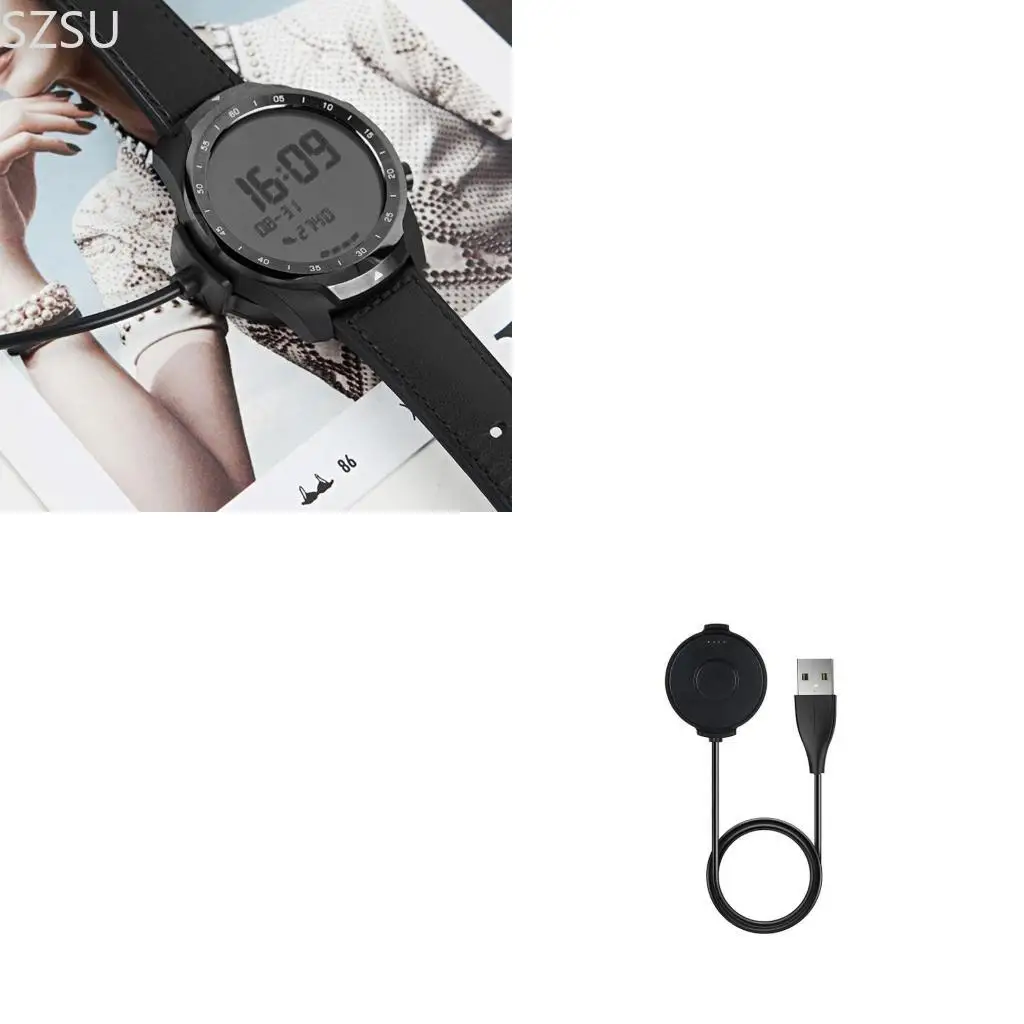 

SZSU Watch Charging Base Cable for TicWatch USB Charging Cord Smartwatch Power Adapter Dock