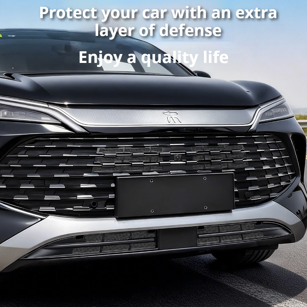 Fit For BYD Song L Dmi Song Ultra Front Grille Insect Net Snap-On No Disassembly Anti-Mosquito Catkin Protective Accessories