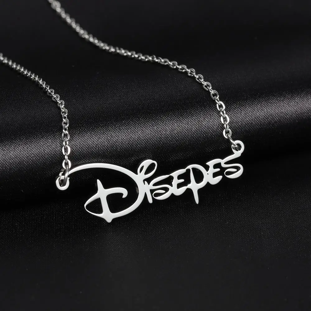 

MYDIY Customized Gold Name Necklace Personalized Nameplate Jewelry Stainless Steel Plated 18K Gold Name Jewelry Unique Gift