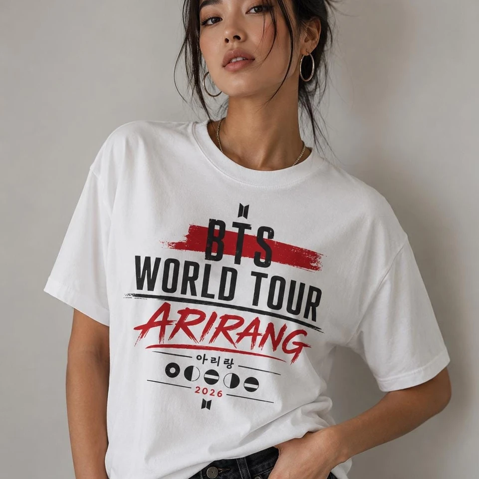 2026 New BTS Arirang Album Tour Unisex Tshirt Kpop Boy Band