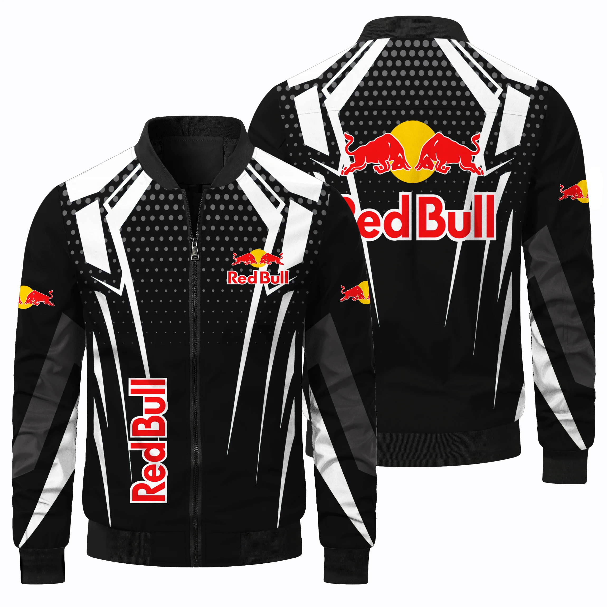 New Red Bull Racing Jacket Extreme Sports Red Bull Printed Men's Jacket Outdoor Sports Motorcycle Jacket Red Bull Clothing