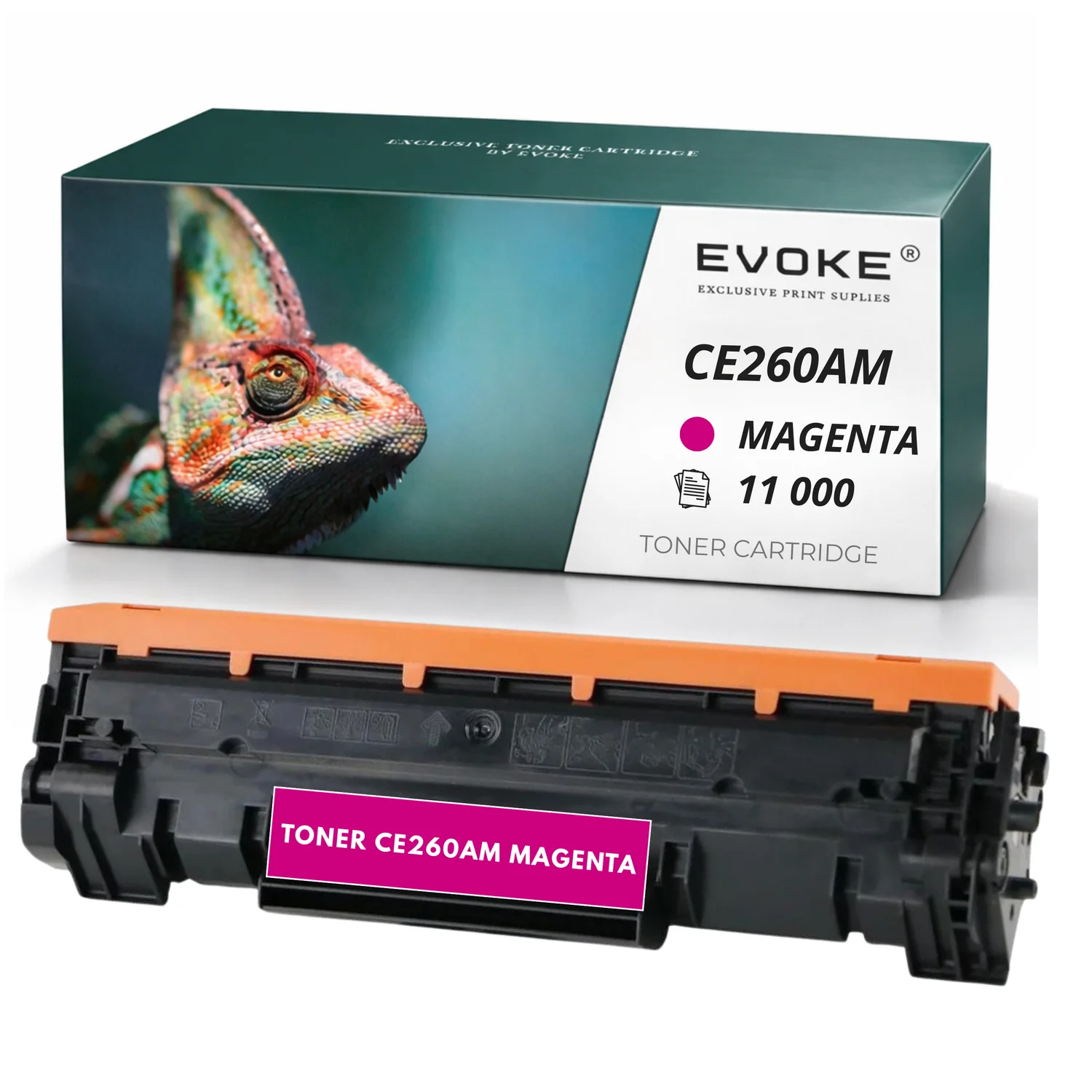 Evoke Compatibele Toner voor Hp 648A Ce260A Ce-260A 60A Geel 11000 Pagina's Cp4025 Cp4525 Cm4540