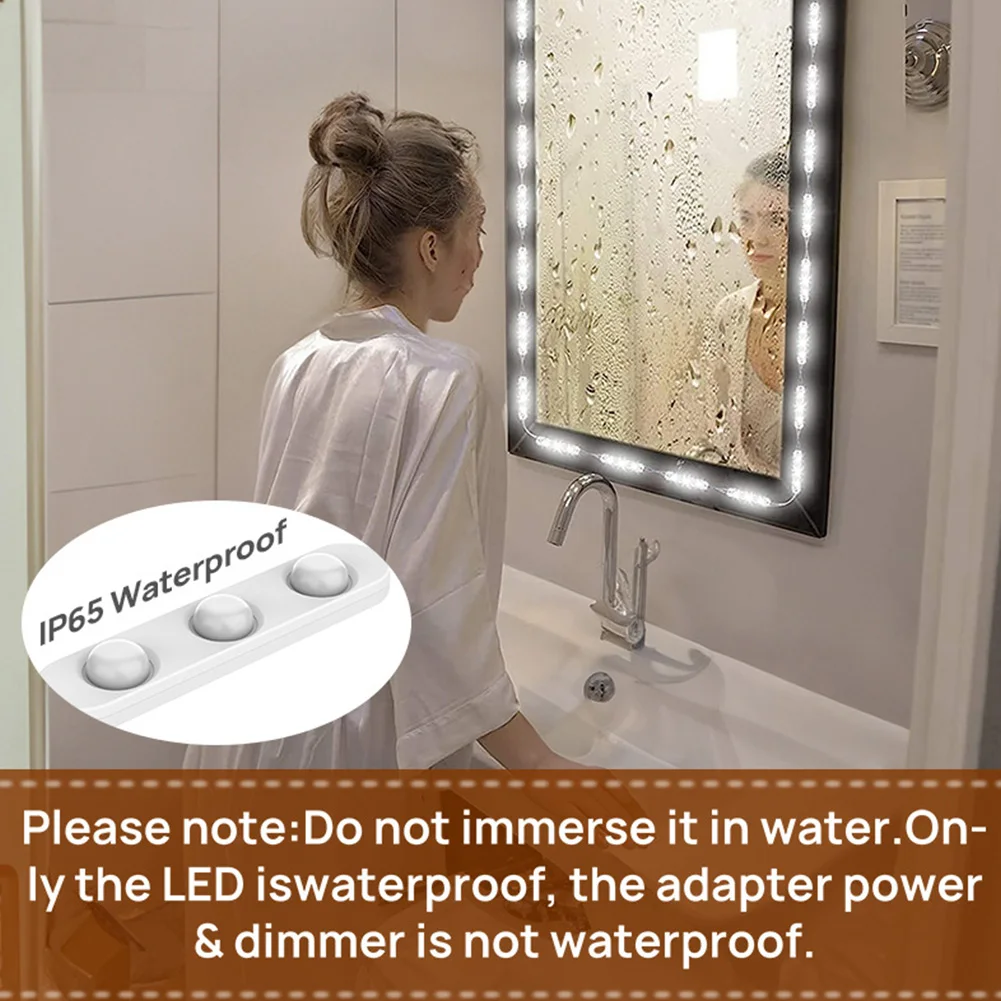 شريط إضاءة مرآة بثلاث درجات لون – USB - صورة 12