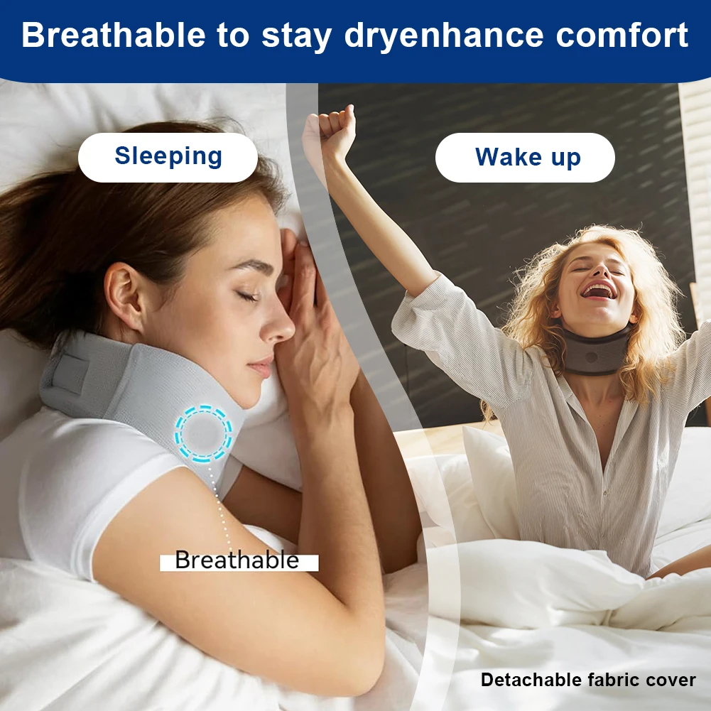 دعامة للرقبة، ياقة عنق الرحم الناعمة، دعامة وسادة عنق الرحم القابلة للتعديل، تخفف ضغط العمود الفقري للنساء والرجال