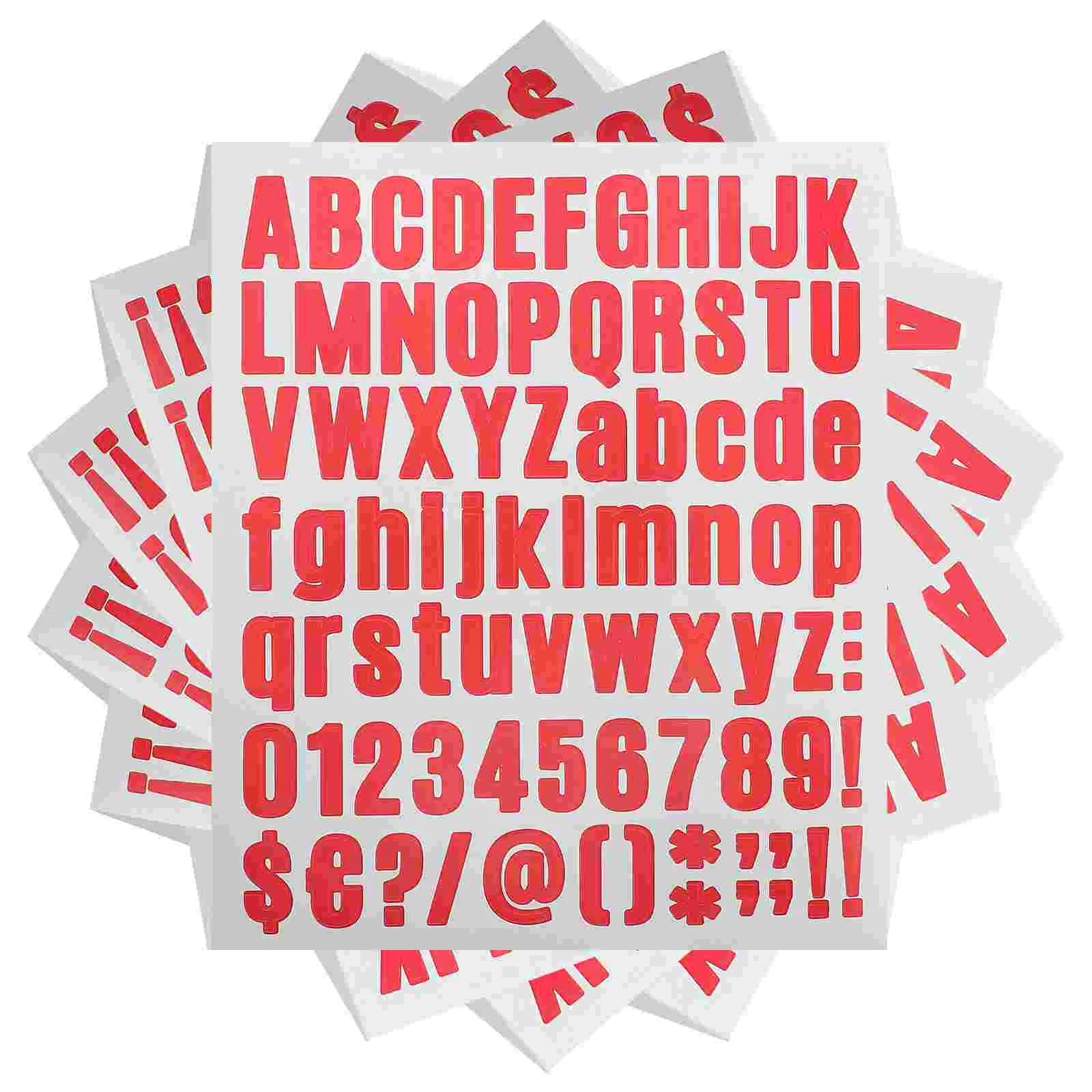 10PCS 편지 스티커 자기 접착 비닐 방수 사서함 번호 스티커 사서함 창문 S에 대 한 알파벳 번호 스티커