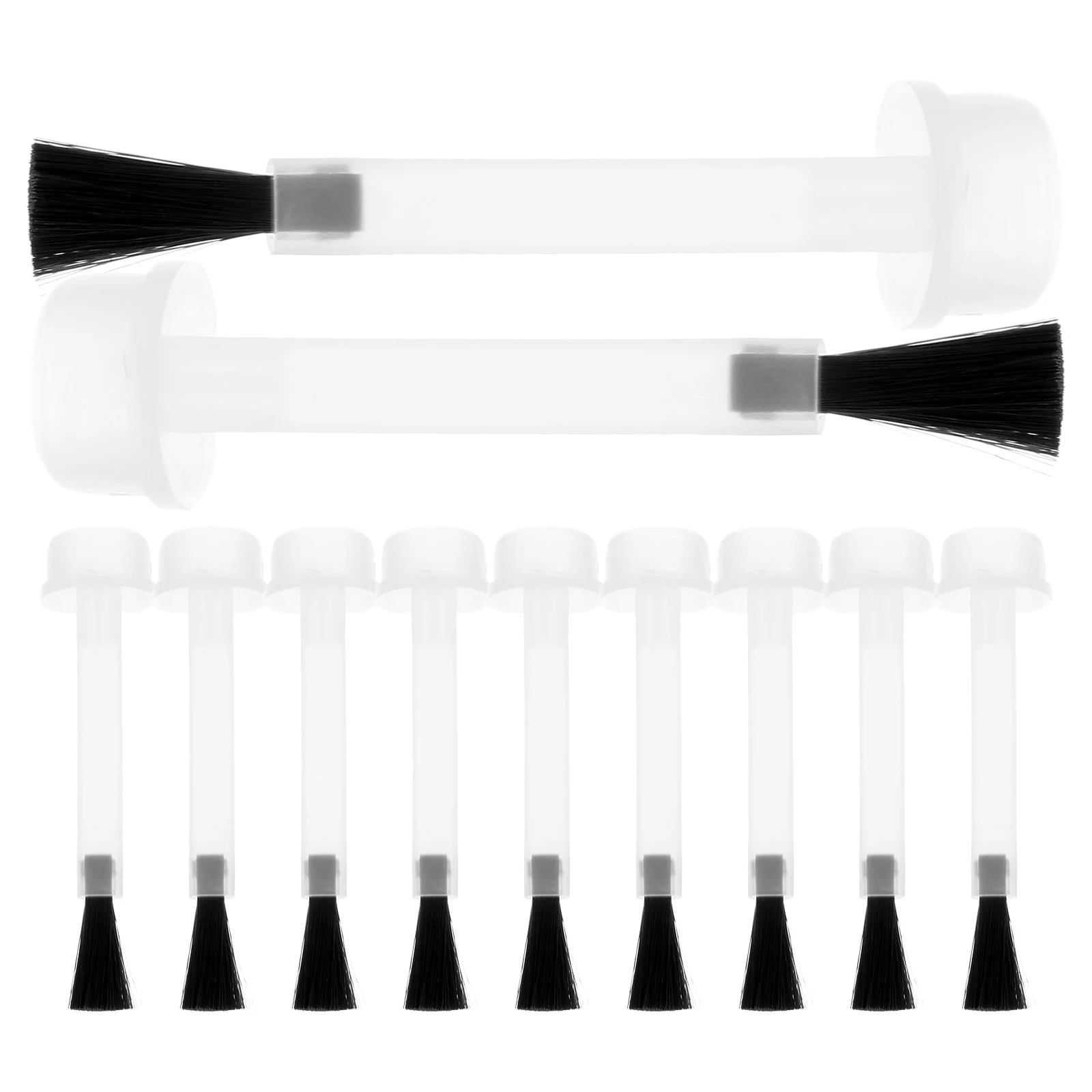 20 Pcs Special Brush for Nail Polish Glue Bottle Fingernail Bottles Caps Plastic Replacement Gel