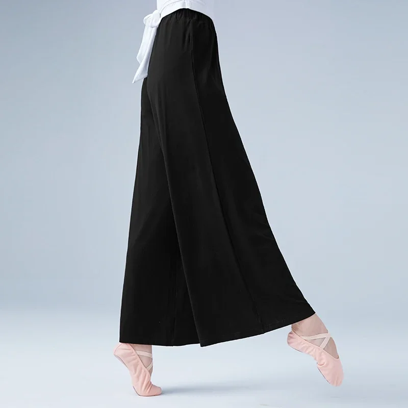Pantalon ample de danse pour femmes, Costume d'entraînement de danse classique, pantalon doux, Yoga, Jogging, adultes, pantalon de danse moderne