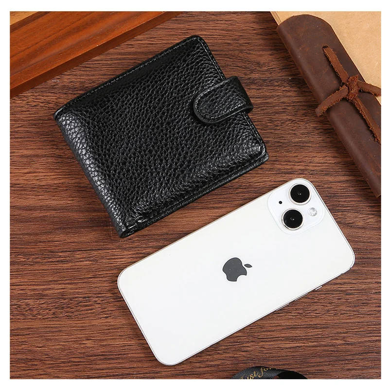 High Capacity Men\'s Hasp Wallet Multiple Card Slots ID Credit Card Holder Coin Vintage Wallet Coin Slim Purses