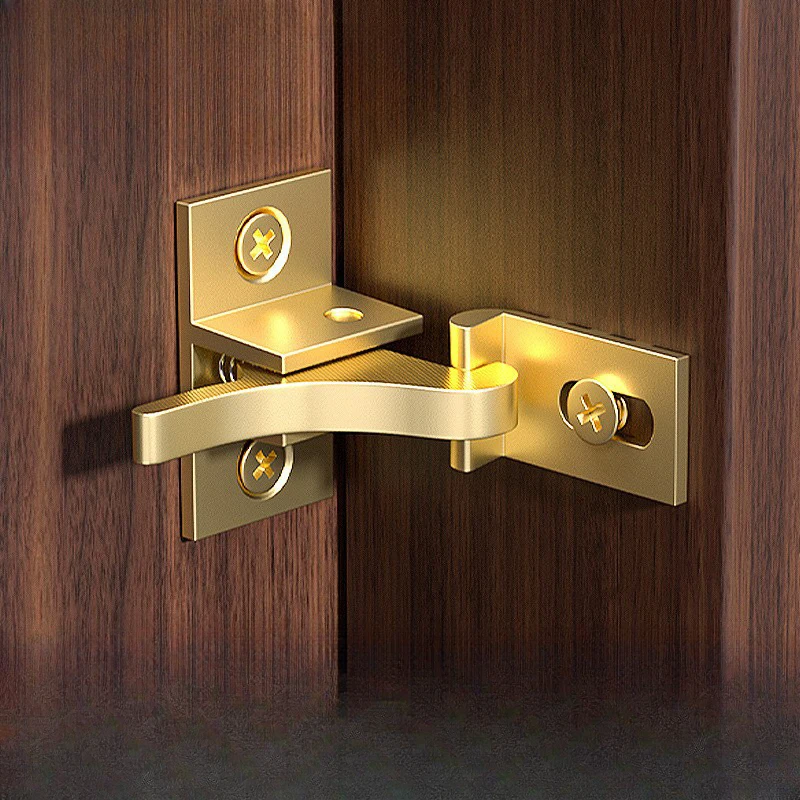 Bird Shaped Buckle Door Window Hooks Gate Brass Copper Spring Latch Lock Cabinet Elbow Buckle Low Noise Home Hardware