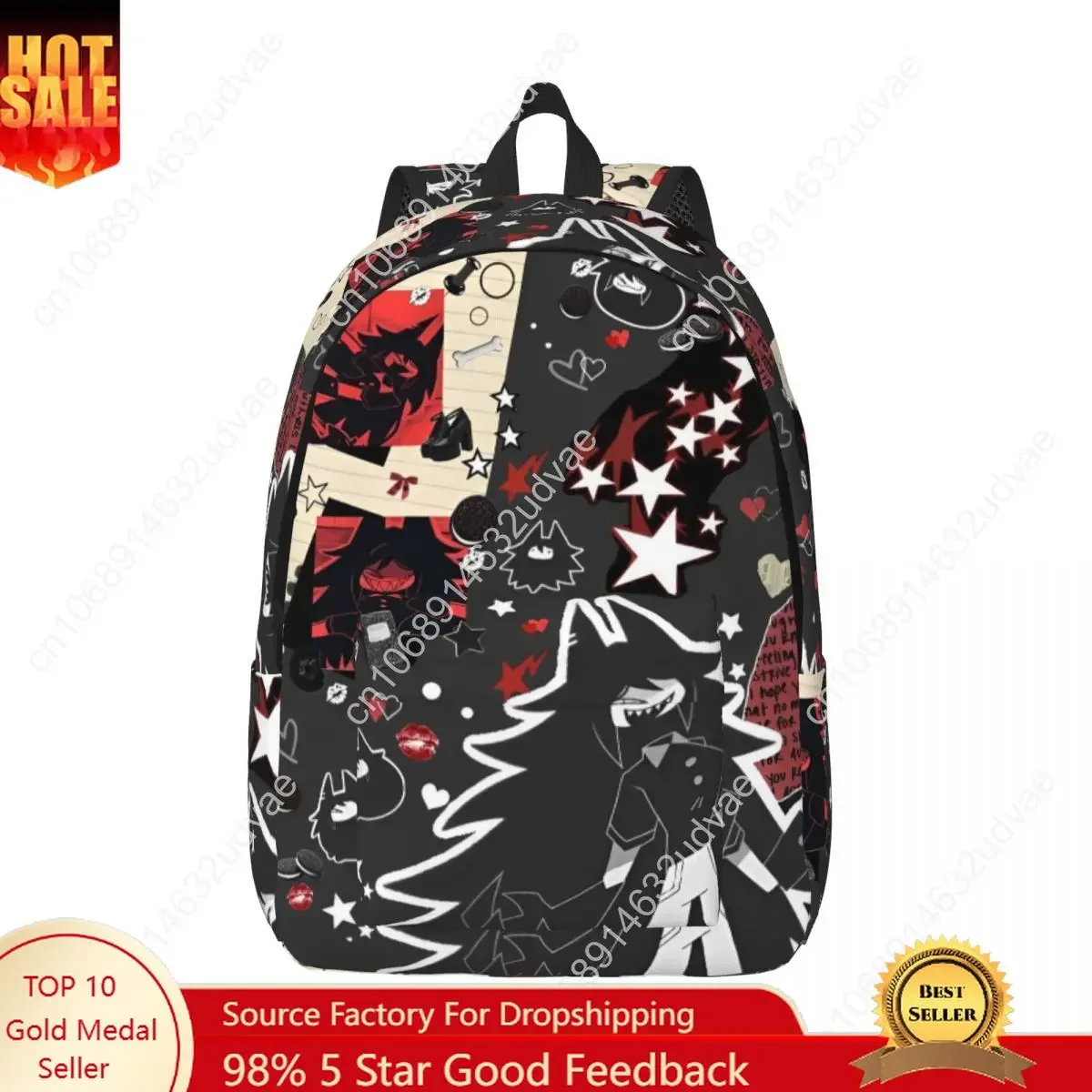 Cartoon Anime Miss Circle Backpack Elementary High College School Student Fundamental Paper Education Bookbag Teens Daypack