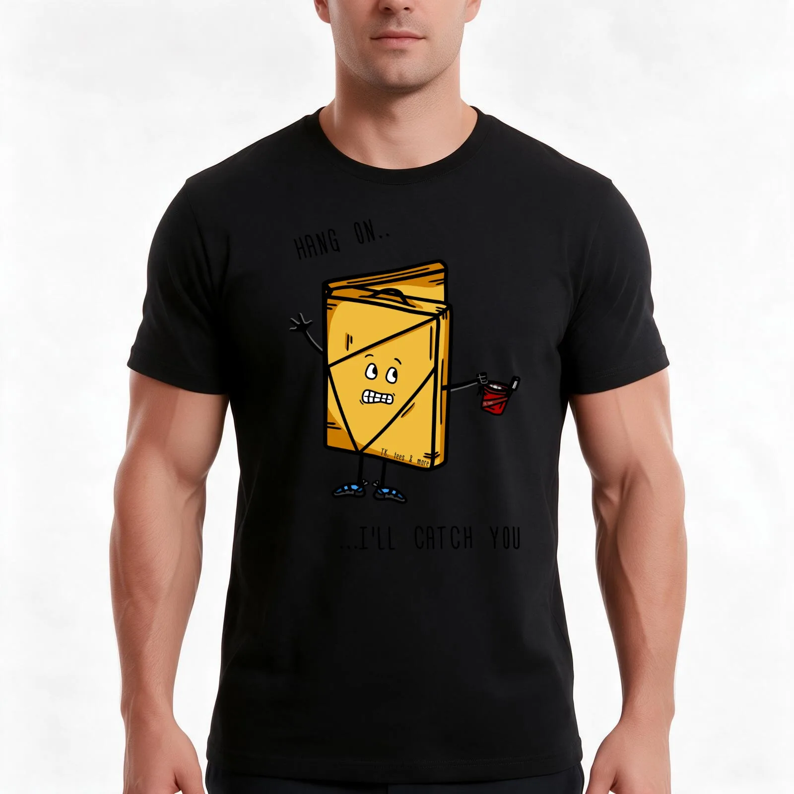 Crash Pad - I'll Catch You If You Fall - Crash pad will always be there for you - LARGE IMAGE YELLOW T-Shirt, Unisex Men Women