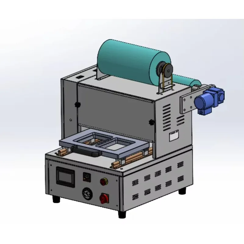 Semi-Automatic Electric MAP Sealing Machine with Gas Flushing for Foil Film Paper Packaging Meat & Food