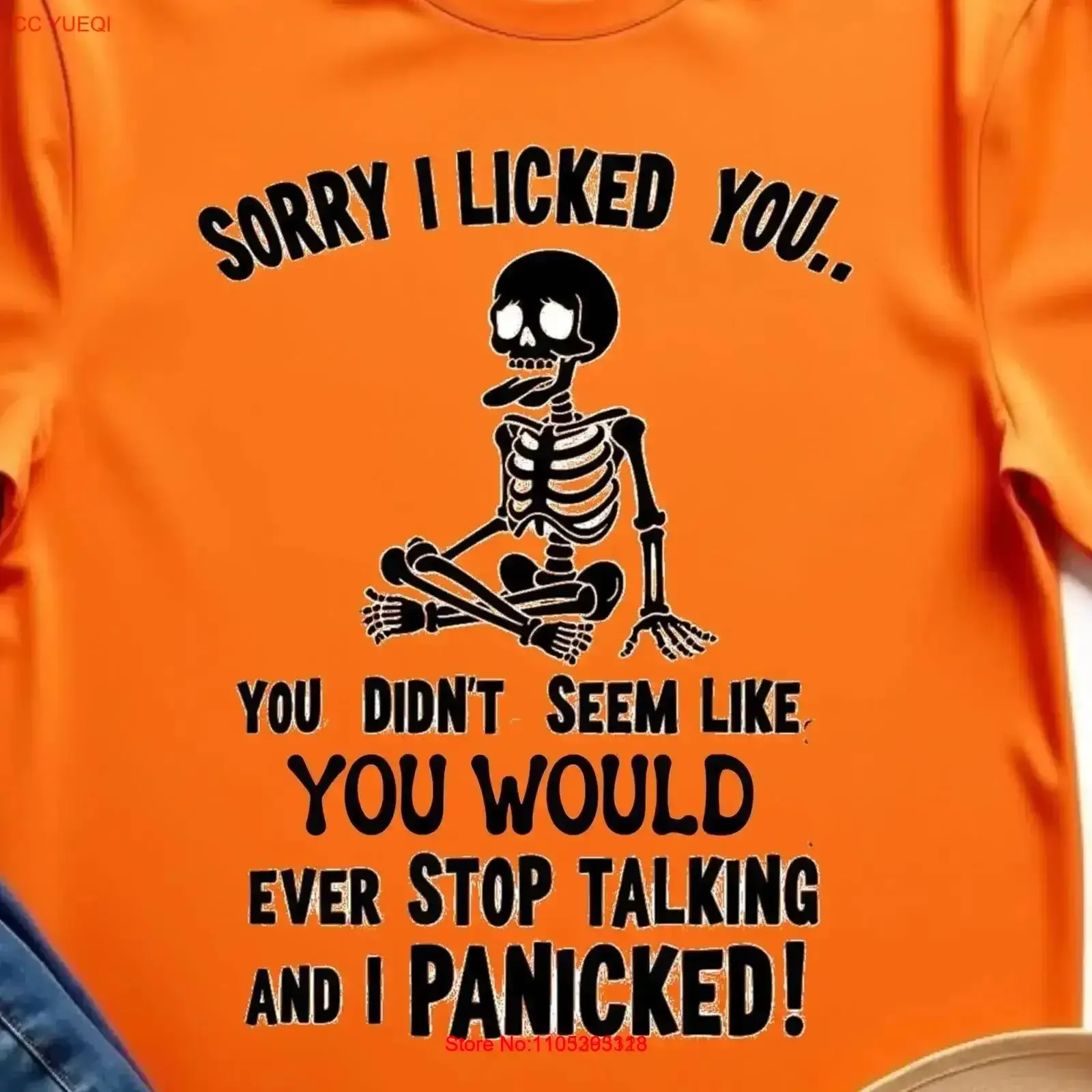 Lo siento, te di una lengüeta, parecía que nunca pasaría, camiseta con cita sarcástica divertida, humor peculiar, estilo casual vintage lavado y elegante.