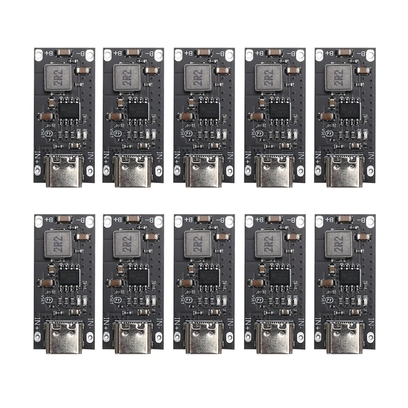 10PCS 3A Polymer Ternary Lithium Battery Quick Fast Charging Board 5V To 4.2V/4.35V Support Type-C