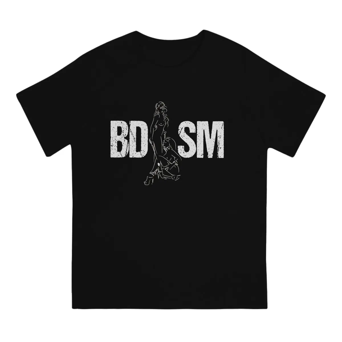 Classic BDSM Bondage Discipline Dominance Submission Men T Shirt Cotton Grunge Crewneck TShirt Harajuku Short Sleeve