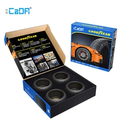 Cada（Excluding building blocks） 4 Tyre D013 D014 Compatible 1:8 1:10 car MOC Building Technology Accessories toys gifts