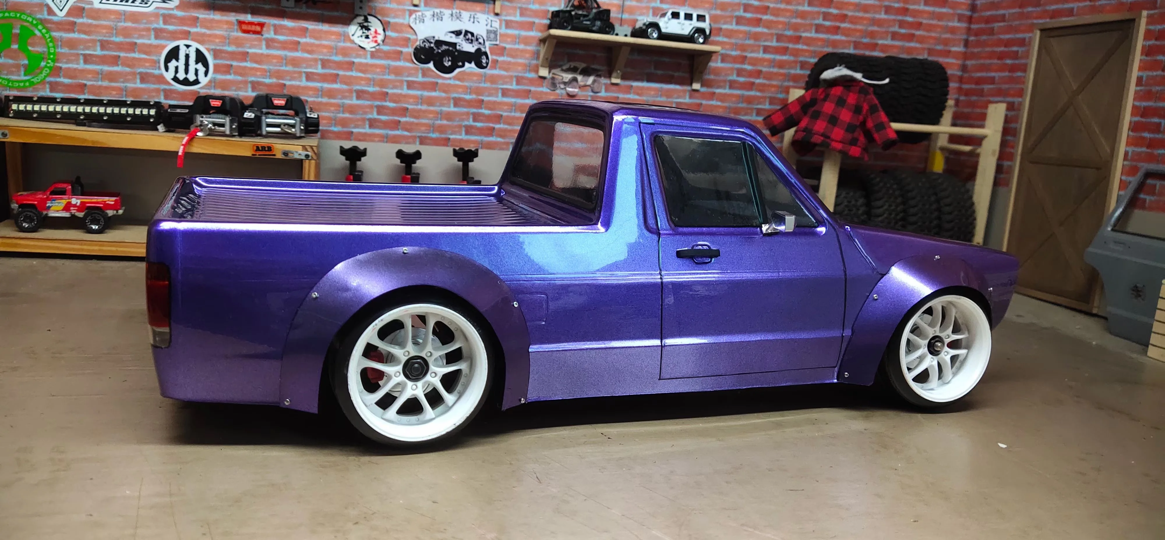 1/10 PC RC shell body Caddy MK1 190mm width Pickup trucks car Transparent shell body for turing Dirft mst yokomo hpi hsp